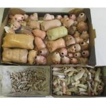 A large collection of bisque and composition doll parts (Est. plus 21% premium inc. VAT)