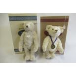 Two boxed Steiff teddy bears, comprising a 35cm Asian bear and a 40cm 1921 replica bear (Est. plus