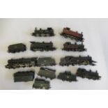 Unboxed locomotives and tenders by Hornby and others including 14XX tank, Royal Scot and J72, F-P (