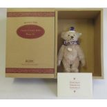 A boxed Steiff 1926 Teddy Clown bear, with hat and certificate, 41cm including hat (Est. plus 21%