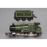 Hornby 20v electric G.W.R. County of Bedford finished in green with G.W.R. roundel on tender,