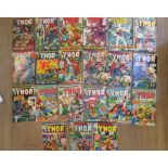 22 Marvel The Mighty Thor comics, Comprising no. 152, 160, 166, 168, 169 x2, 170, 203, 218, 228