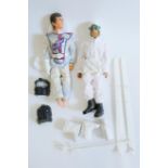 Two Action Man dolls, 1980's ski patrol mountain trooper with damaged hands and space ranger with