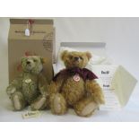 Two boxed Steiff teddy bears, comprising a 34cm 1920 Classic bear and a 36cm 2015 bear with