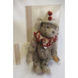 A boxed Steiff 1926 replica Teddy Clown, with hat and certificate, 32cm (39cm including hat) (Est.