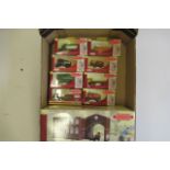 Eight Lledo trackside vehicles and a British Railway Depot building, all items boxed, M (Est. plus