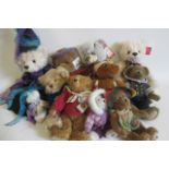 Eleven collector's teddy bears, including four Boyd's bears and three Russ bears etc (Est. plus