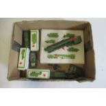 Russian military diecast vehicles including I.C.B.M. armoured cars and rocket launchers, some