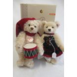 Two Steiff bears, comprising a boxed 30cm drummer bear, with integral felt drum, and a 27cm French