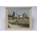 ELY LAUMONIER (French 1895 -?) "Hameau pres de Saint-Paul-de-Vence", oil on canvas, signed,