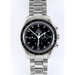 A GENTLEMAN'S OMEGA SPEEDMASTER PROFESSIONAL APOLLO MOON CHRONOGRAPH, the black dial with luminous