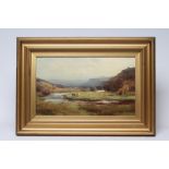 DAVID FARQUHARSON (Scottish 1839-1907) Landscape at Strathdon Aberdeenshire, oil on canvas, signed