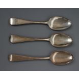 A GEORGE III TABLESPOON, maker Thomas and William Chawner, London 1761, in Old English pattern,