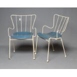 ERNEST RACE - A PAIR OF ANTELOPE CHAIRS, designed for the Festival of Britain 1951, with white
