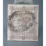 SG 129 œ1 BROWN-LILAC 1878 (Est. plus 24% premium inc. VAT)