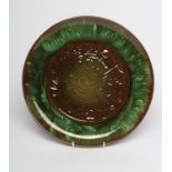 A CHRISTOPHER DRESSER FOR AULT PLATTER, early 20th century, of plain circular form, the central
