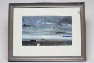 Y JACK HELLIWELL (1920-2000) "Ilkley Moor Ridge", gouache, signed, 11" 18 3/4" framed (subject to