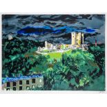 Y JOHN PIPER (1903-1992) "Conisbrough Castle South Yorkshire" screen print, limited edition 5/200,