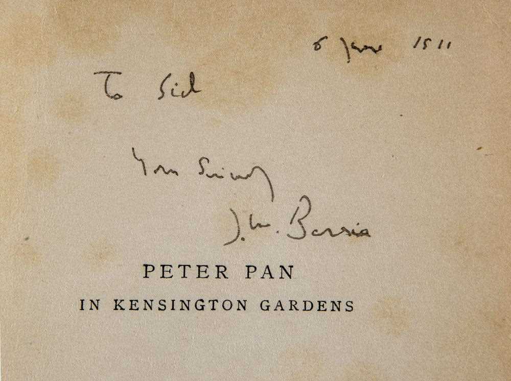INSCRIBED BY J M BARRIE, Peter Pan in Kensington Gardens with 24 Drawings by Arthur Rackham, undated - Image 2 of 4