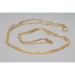 A BOX LINK CHAIN with lobster clasp, stamped 750, 31.1g (Est. plus 24% premium inc. VAT) Condition