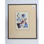 Y SANDOR BORTNYIK (Hungarian 1893-1976) Untitled, screenprint, signed in pencil, limited edition