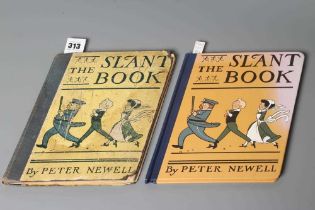 PETER NEWALL - The Slant Book, N.Y., 1st ed. 1910, orig. oblique yellow pictoral boards with cloth