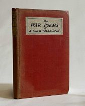 THE WAR POEMS OF SIEGFRIED SASSOON, 1919, William Heinemann 1st edition. Faded spine, spotting to