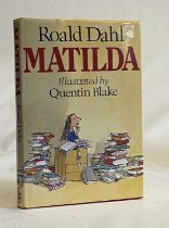 MATILDA, Roald Dahl, 1988, Jonathan Cape, 1st Edition. Very good; gift inscription to first flyleaf,