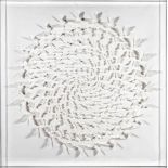 Y JUSTINE SMITH (b.1971), Reverse White Helix, pencil and cut paper sculpture, limited edition 4/