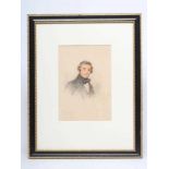 JOHN HENRY MOLE (1814-1886) Portrait of Edward Chambers Snr., watercolour, miniature, signed and