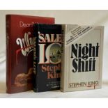 STEPHEN KING, Night Shift, Doubleday, 1978, ‘V4’ in gutter of p336. WITH Salem’s Lot, Doubleday Book
