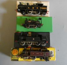 Four kit built locomotives comprising M.R. 0-4-4T 1253, B.R. 0-6-2T 58926, L.M.S. 0-4-0ST 1507 and