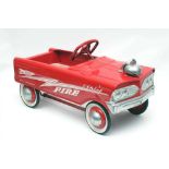 A Murray Fire Chief pedal car repainted/restored in red, Fire Chief to sides, G (Est. plus 24%