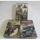 Three Hot Toys U.S. Army figures comprising Airman, Navy Seal and Ranger, boxed, E (Est. plus 24%