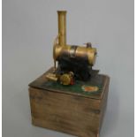 Bowman steam engine M167, well used in good order with wooden box (Est. plus 24% premium inc. VAT)