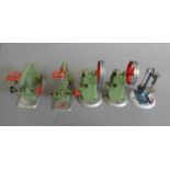 Wilesco workshop equipment comprising two shaping planes, two press tools and drill, F-G (Est.