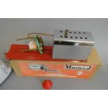 A scarce Mamod ME1 marine steam engine, appears to be un-steamed, in original box with burner,