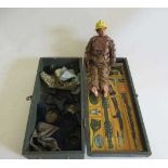 Action Man doll with Native American outfit and a small number of accessories and clothing in Action