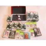 A quantity of WWII figures including King and Country, Alpine and Britains, all items boxed, E (Est.