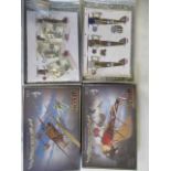 Two Wingnuts WWI aircraft 1/32 scale kits comprising Sopwith Pup RNAS and SE.5a Hisso, items in