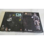 Crazy Dummy US Navy Seal figure and Soldier Story C.I.A. Agent figure, both items boxed, G-E (Est.