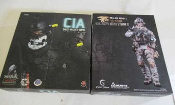 Crazy Dummy US Navy Seal figure and Soldier Story C.I.A. Agent figure, both items boxed, G-E (Est.