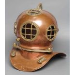 Vintage Copper & Brass divers helmet for Rolex, used in shops to advertise the Rolex submariner,