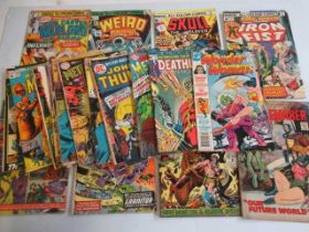 24 Marvel & DC comics, comprising Where Monsters Dwell no. 14, 20, 22 and 23, Sgt Fury and his