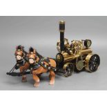 Wilesco D430 portable steam engine boxed with two horses, G-E (Est. plus 24% premium inc. VAT)