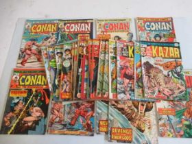 32 Marvel comics, comprising Conan The Barbarian no. 18 x2, 19, 20, 21, 22 x2, 23 x2, 24, 29, 30,
