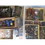 A large quantity of 30mm war game ancient tribes and Roman soldiers, all items painted, some
