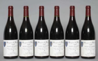 6 bottles Hospices de Beaune, 1995, Mazis-Chambertin, Frederic Esmonin, grand cru (Est. plus 24%
