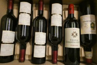 6 bottles of French Bordeaux, comprising 1 2012 Chateau Chantalouette pomerol, 1 2014 Chateau de