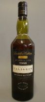 1 bottle Talisker The Distillers Edition double matured Skye single malt whisky, distilled 1986,